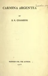 Cover of Carmina argentea