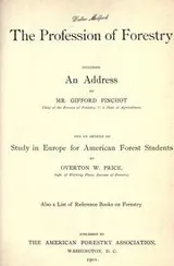 Cover of The Profession of FOrestry, including an address