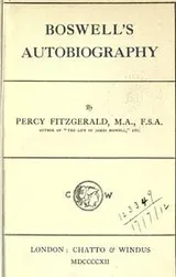 Cover of Boswell's autobiography