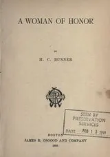 Cover of A woman of honor