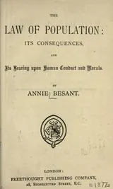Cover of The law of population