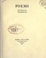 Cover of Selected poems of Francis Thompson, with a biographical note