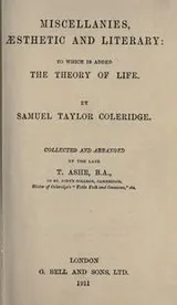Cover of Miscellanies, aesthetic and literary