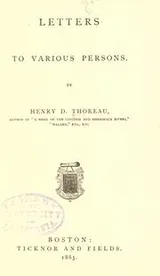 Cover of Some unpublished letters of Henry D. and Sophia E. Thoreau