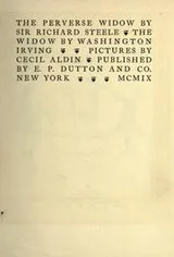Cover of The perverse widow