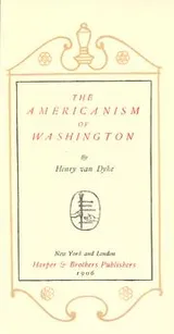 Cover of The Americanism of Washington