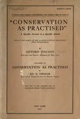 Cover of Conservation as practised
