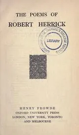Cover of The poems of Robert Herrick