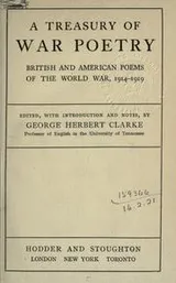 Cover of A treasury of war poetry, British and American poems of the world war, 1914-1919