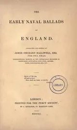 Cover of The early naval ballads of England