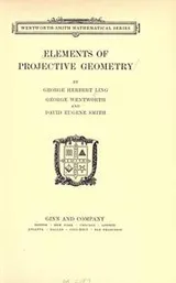 Cover of Elements of projective geometry