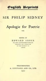 Cover of Apologie for poetrie, 1595