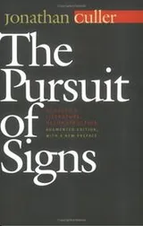 Cover of The pursuit of signs