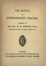 Cover of The manual of intercessory prayer
