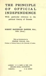 Cover of The principle official independence