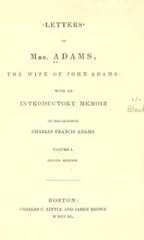 Cover of Letters of Mrs. Adams