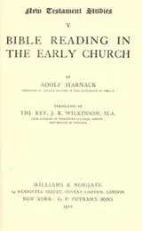 Cover of Bible reading in the early church