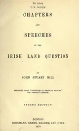 Cover of Chapters and speches on the Irish land question