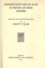 Cover of Representative one-act plays