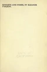 Cover of Sonnets and poems