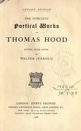 Cover of The complete poetical works of Thomas Hood, ed., with notes