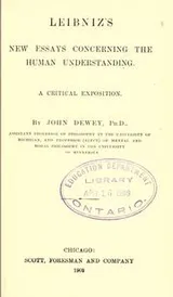 Cover of Leibniz's new essays concerning the human understanding