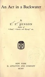 Cover of An act in a backwater