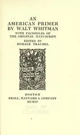 Cover of An American primer
