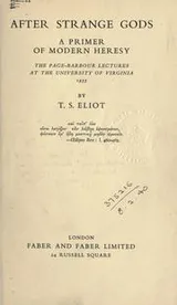 Cover of After strange gods
