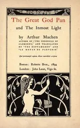 Cover of The great god Pan, and, The inmost light
