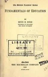 Cover of Fundamentals of education