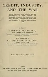 Cover of Credit, industry, and the war