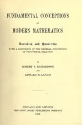 Cover of Fundamental conceptions of modern mathematics ..