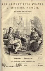 Cover of The Spitalfields weaver [a comic drama in one act] and Stage struck [a farce in one act] two plays