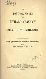 Cover of The poetical works of Richard Crashaw and Quarles' Emblems