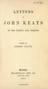 Cover of The letters of John Keats