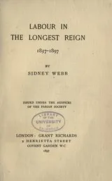 Cover of Labour in the longest reign, 1837-1897