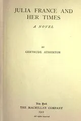 Cover of Julia France and her times