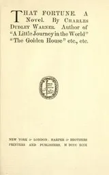 Cover of That fortune