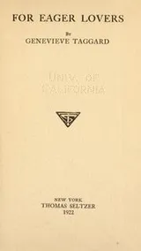 Cover of For eager lovers