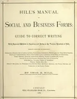 Cover of Manual of social and business forms