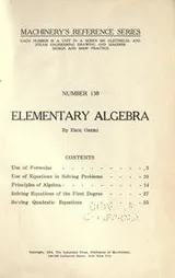 Cover of Elementary algebra