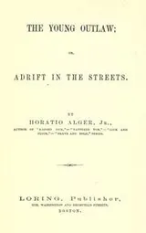 Cover of The young outlaw, or, Adrift in the streets