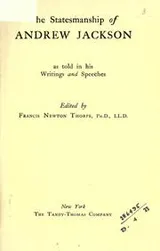 Cover of The statesmanship of Andrew Jackson