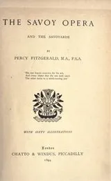 Cover of The Savoy opera and the Savoyards