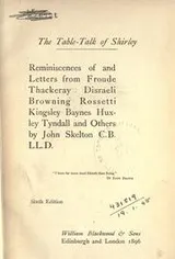 Cover of The table-talk of Shirley