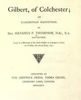 Cover of Gilbert, of Colchester
