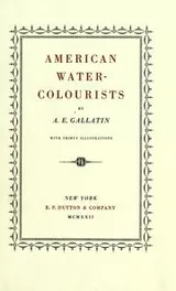 Cover of American water-colourists
