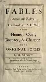 Cover of Fables ancient and modern