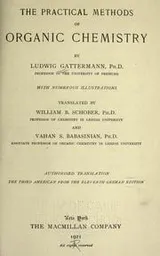 Cover of The practical methods of organic chemistry